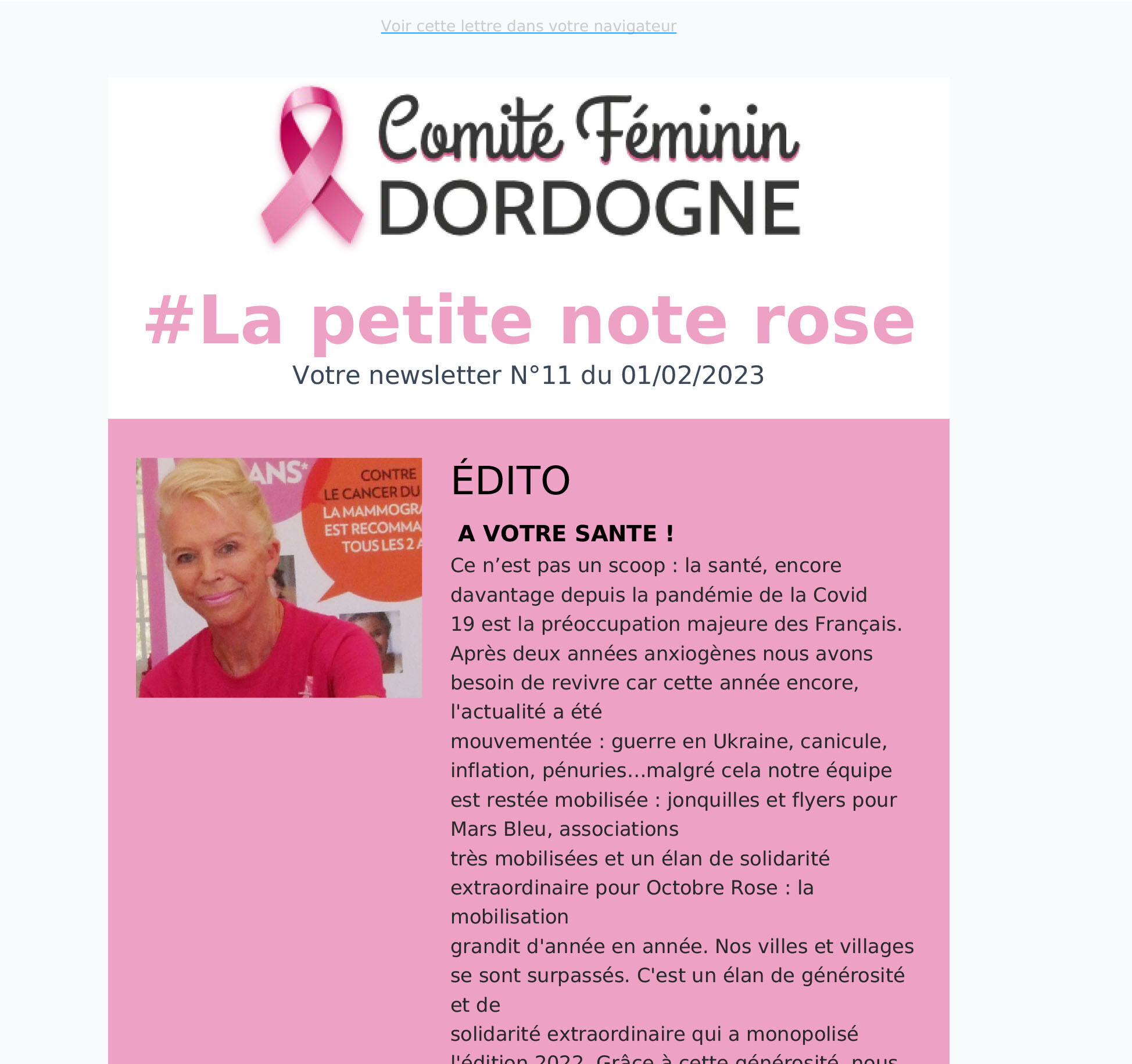 Votre Newsletter N° 11